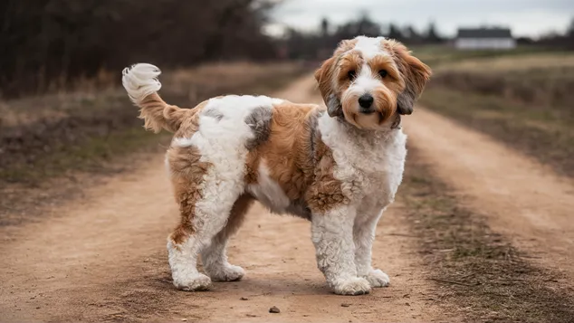 Abstract Mini Goldendoodle