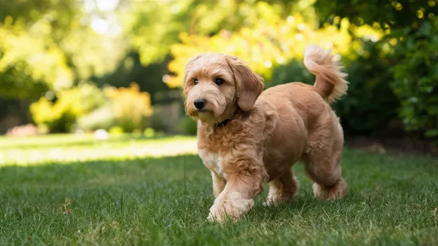 Apricot mini Goldendoodle