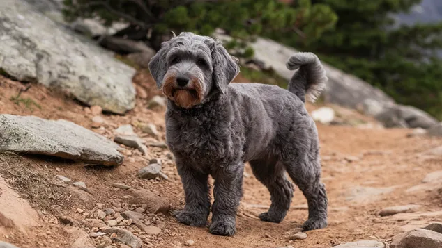 Gray Mini Goldendoodle