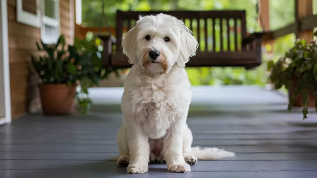 White Mini Goldendoodle