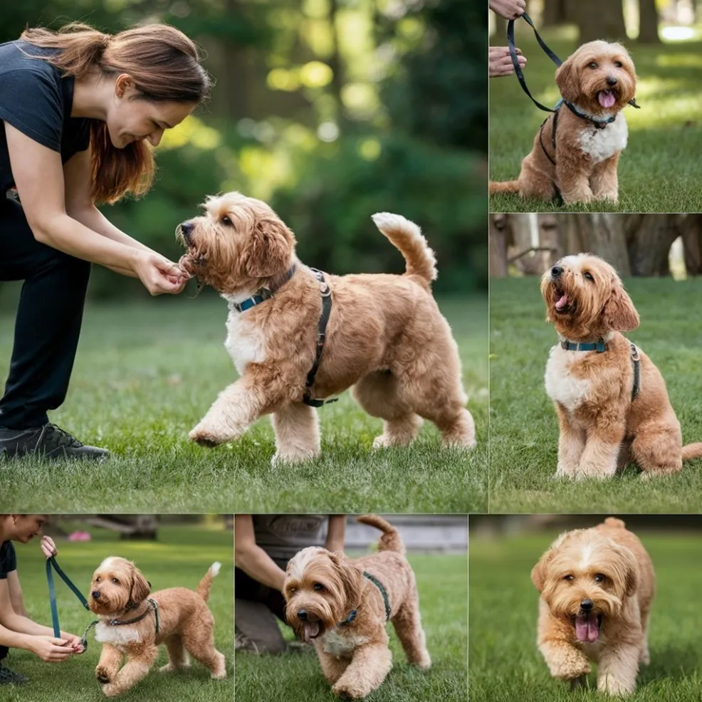 Apricot-Goldendoodle-Training-Exercise