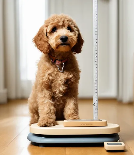 Apricot-Goldendoodle-mini-Weight&Height