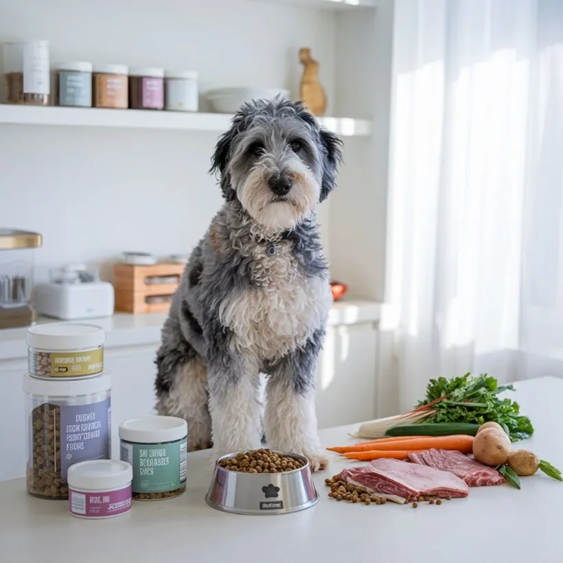 Blue-Merle-Mini Goldendoodle-Diet