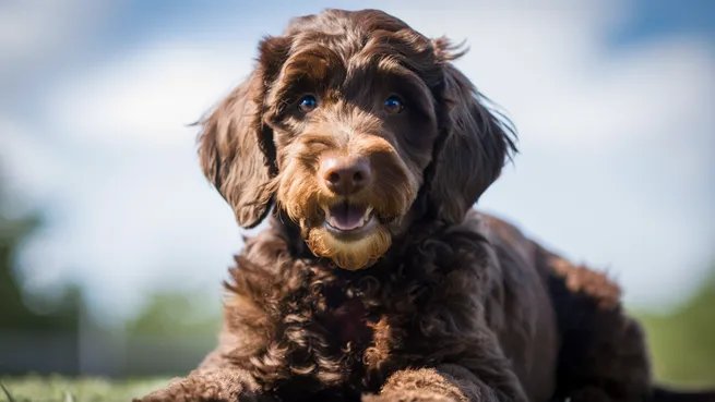 Chocolate-Mini-Goldendoodle-Growth