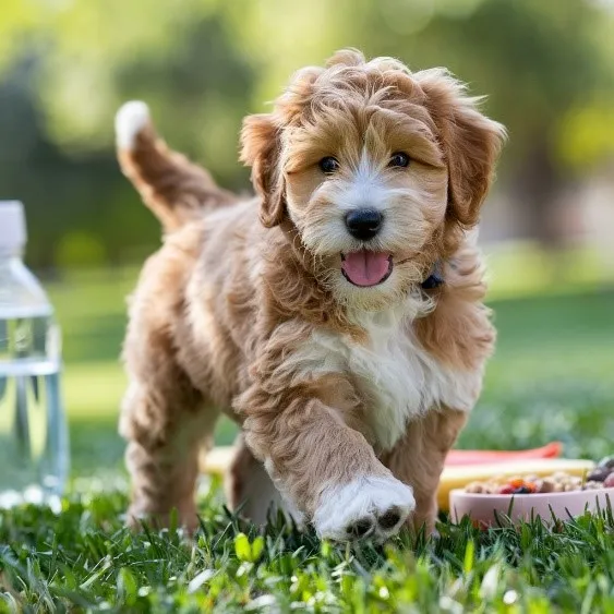 Full-grown-mini-goldendoodle-Exercise