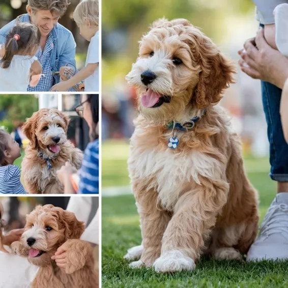 Full-grown-mini-goldendoodle-Social-Interaction