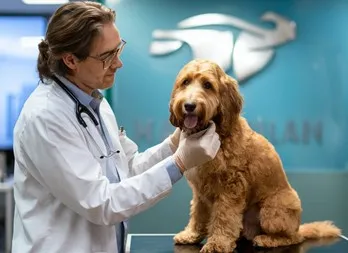 Goldendoodle-visit-doctor